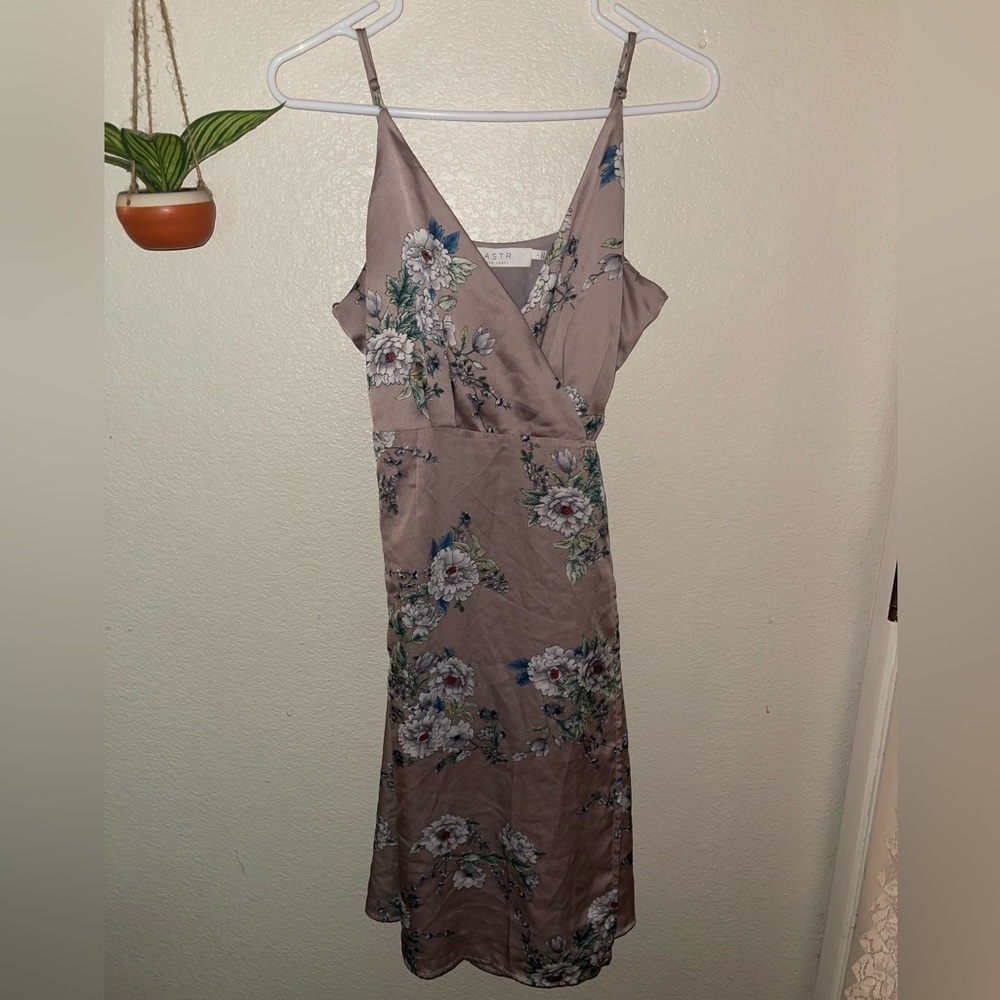 Astr the label  floral wrap dress